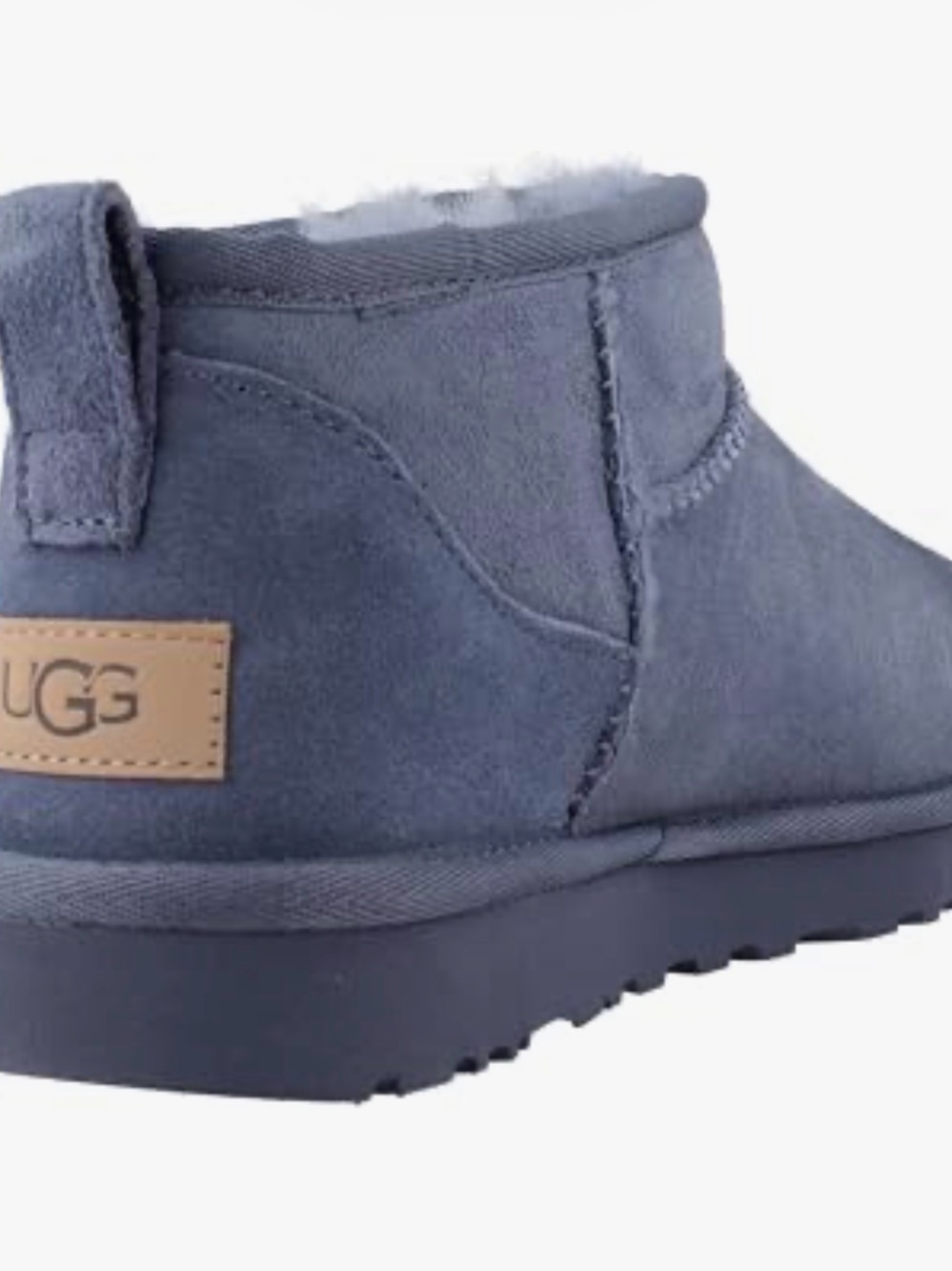 UGG Mini Boot in Slate Blue Suede LIKE NEW